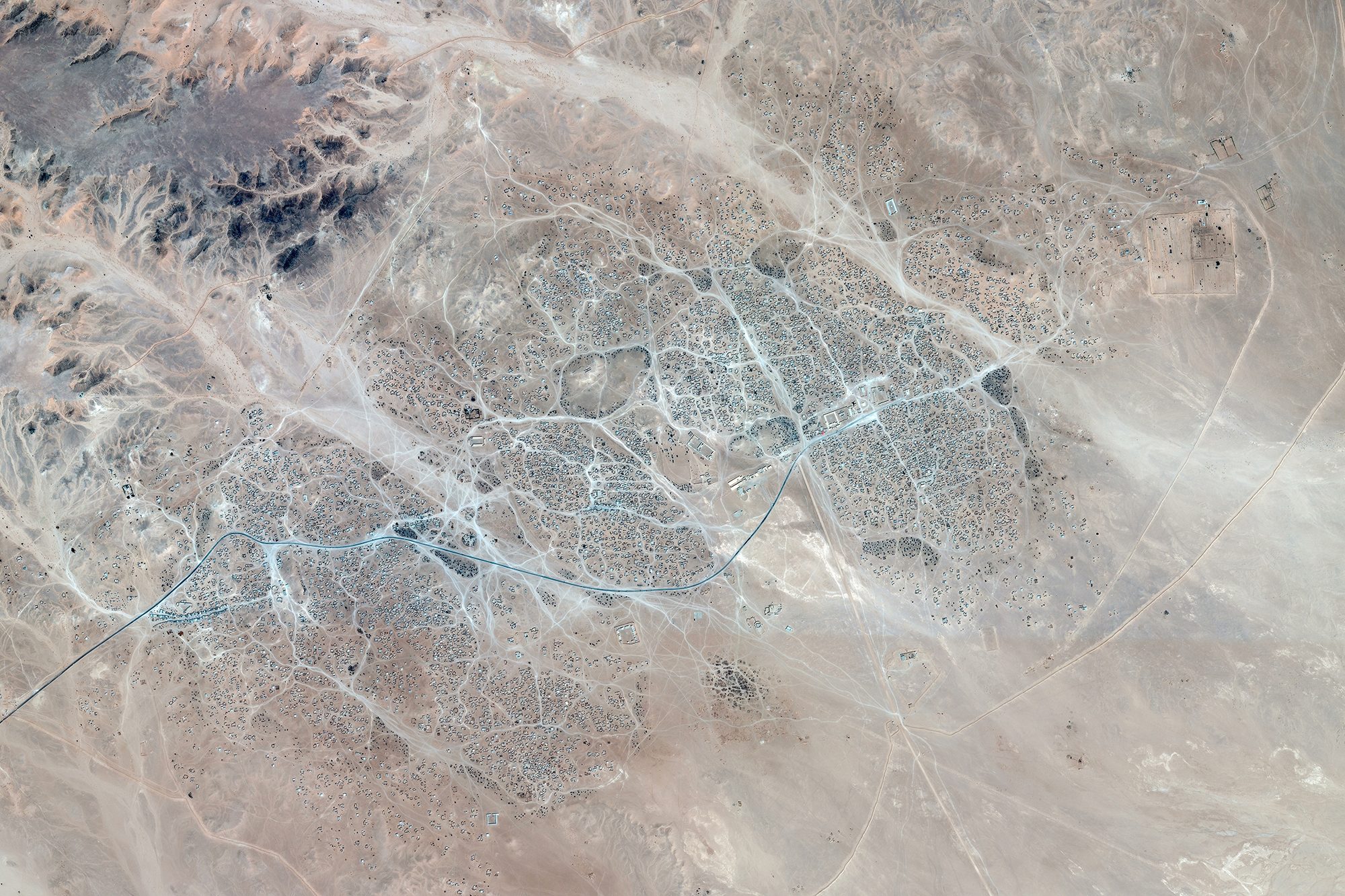 Satellite view of Laayoune camp