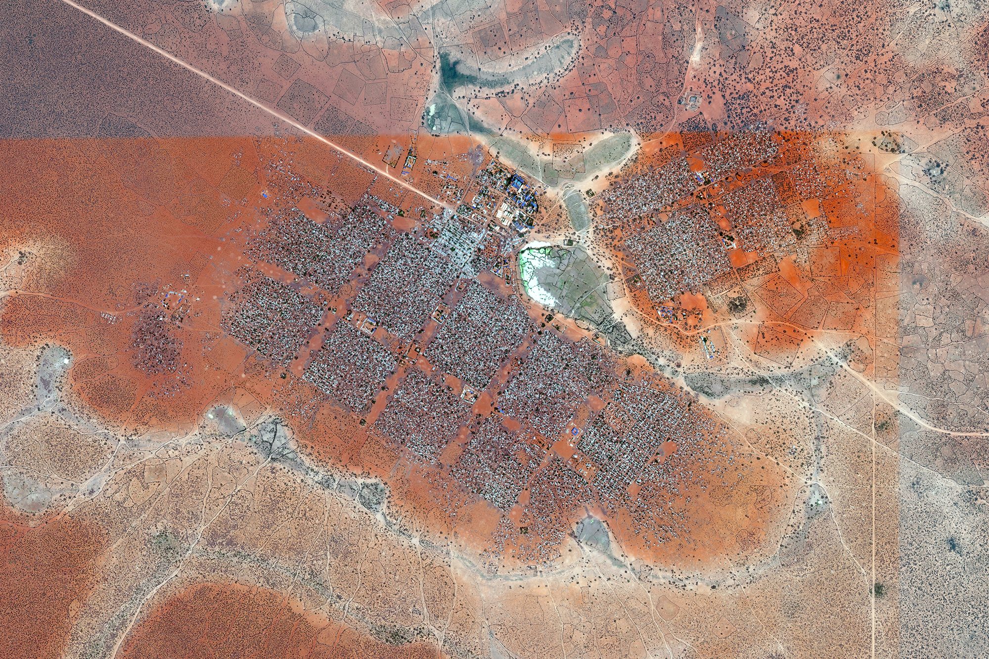 Satellite view of Hagadera